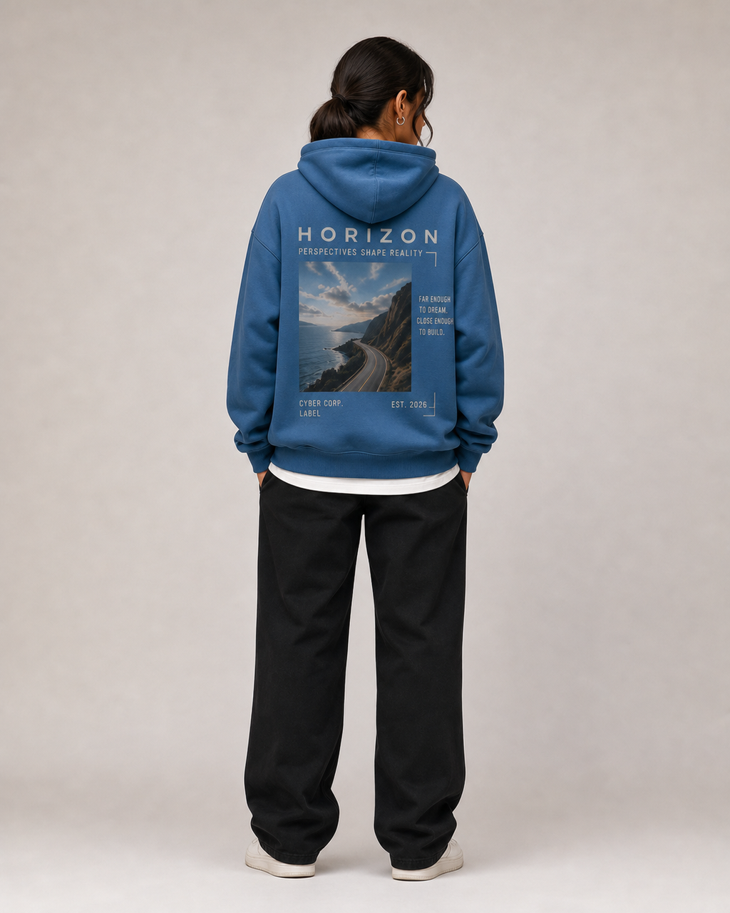 Silent Horizon Sweat Adriatic Blue