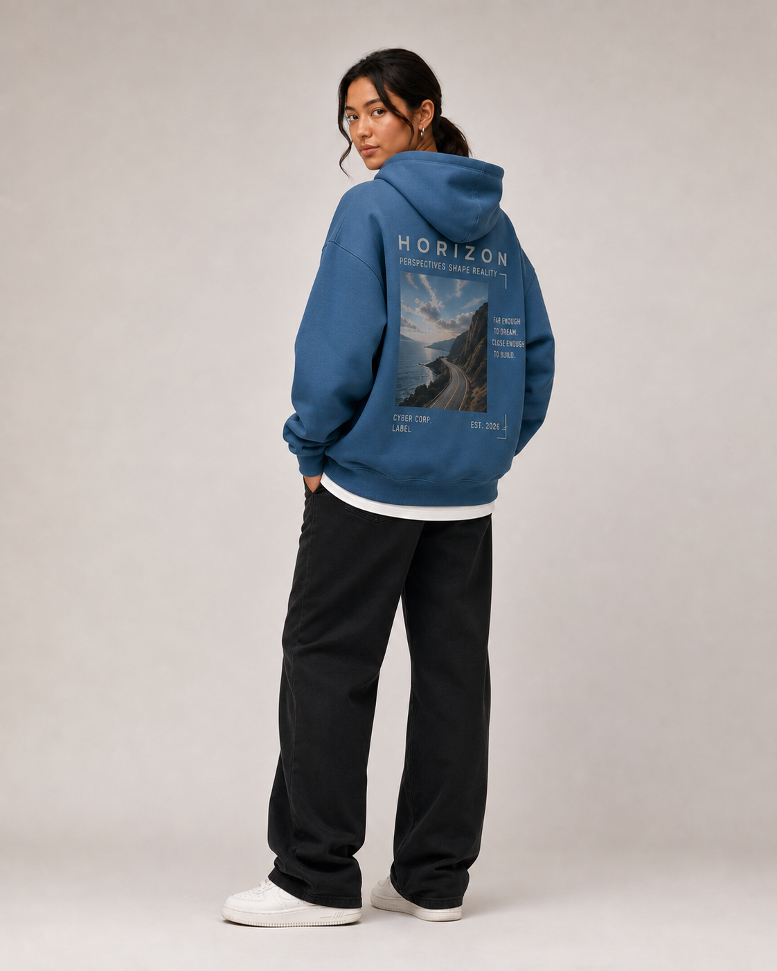 Silent Horizon Sweat Adriatic Blue