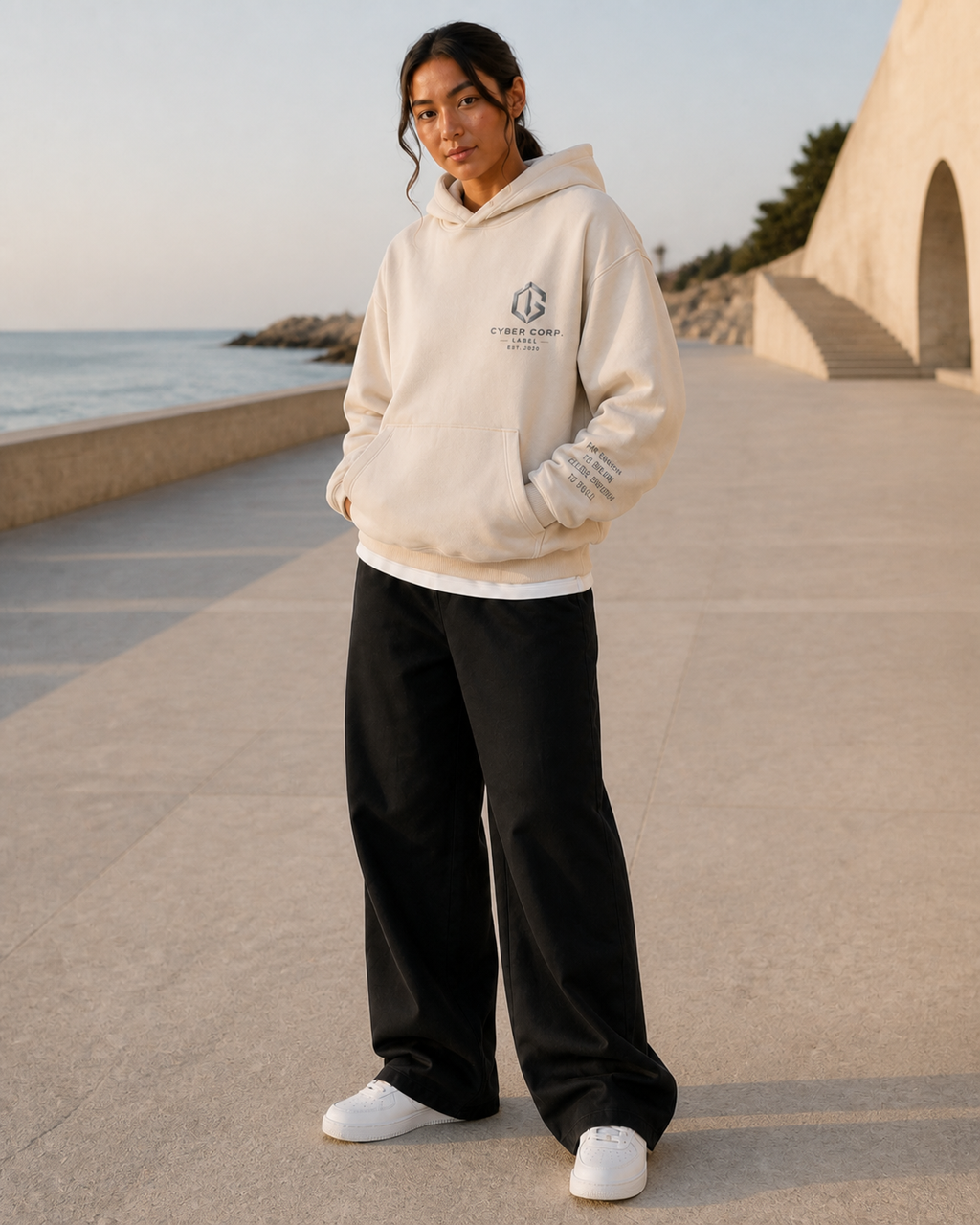 Silent Horizon Sweat Raw Natural