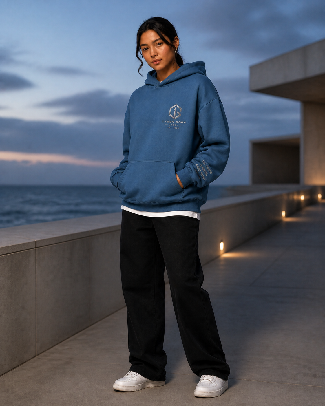 Silent Horizon Sweat Adriatic Blue