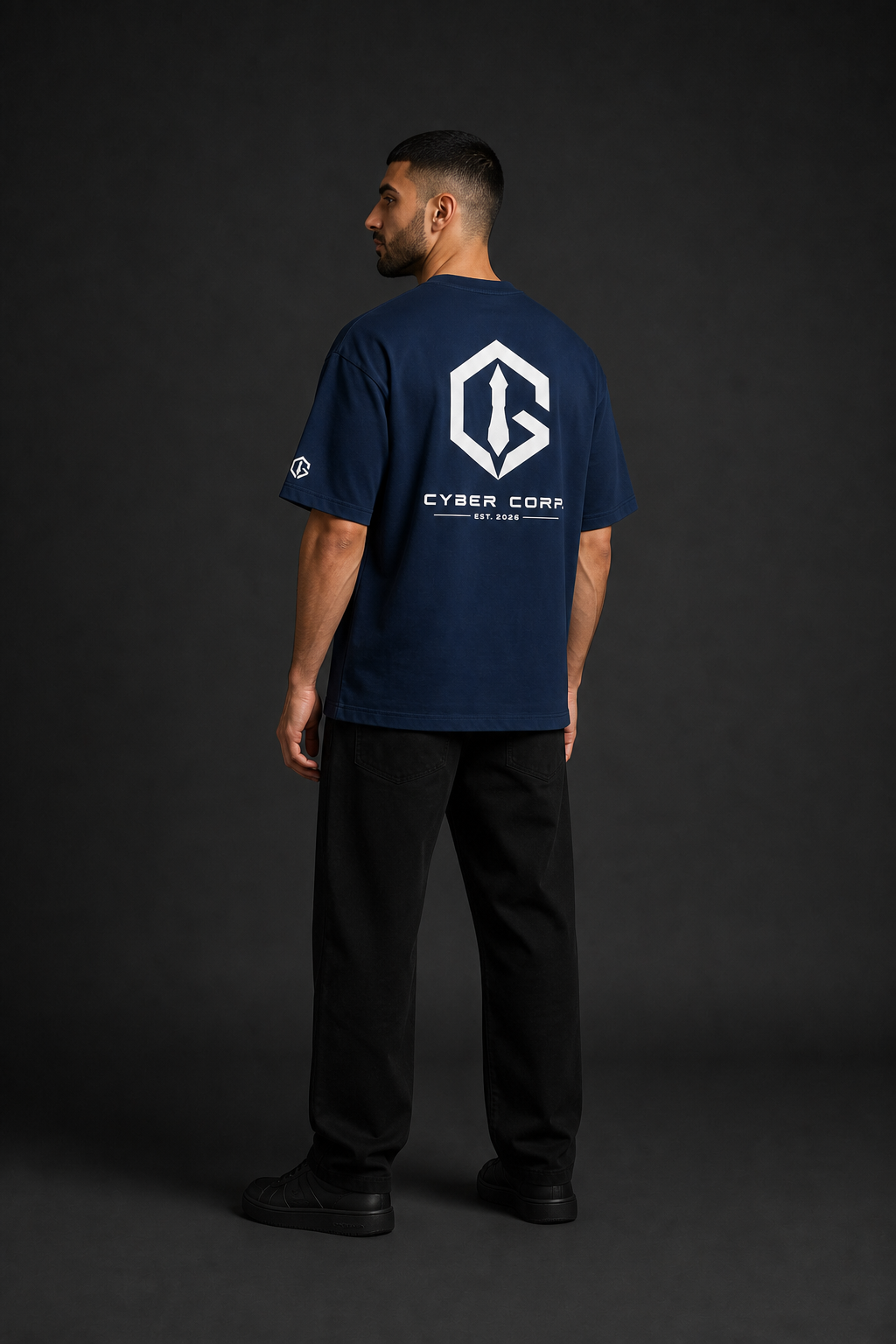 Dos trois quarts du t-shirt Essential Tee Navy