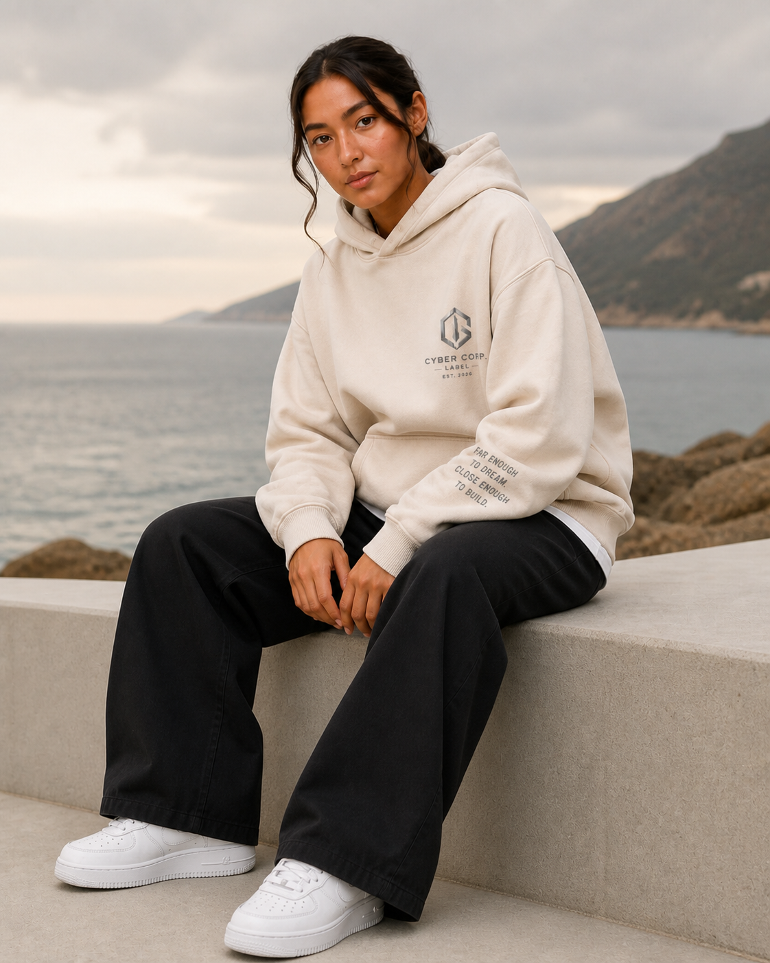 Silent Horizon Sweat Raw Natural
