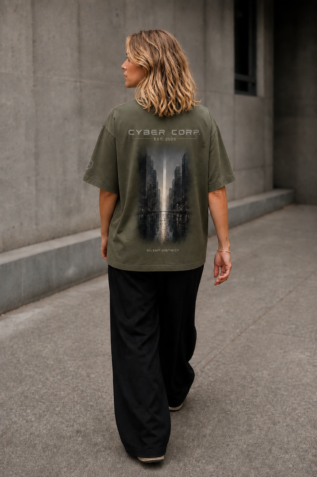 Dos du t-shirt Silent District Olive