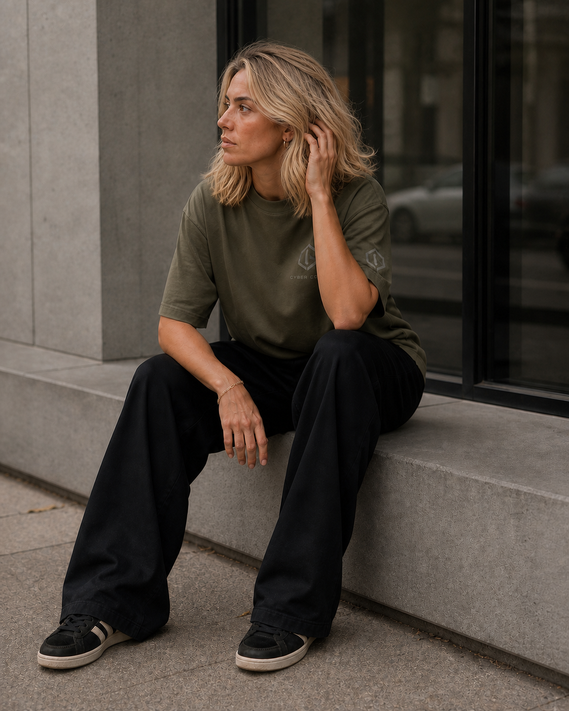 T-shirt Silent District Olive