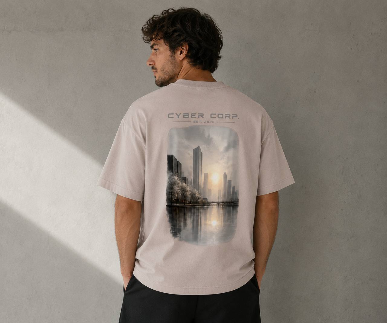 Dos du t-shirt Silent District Sable