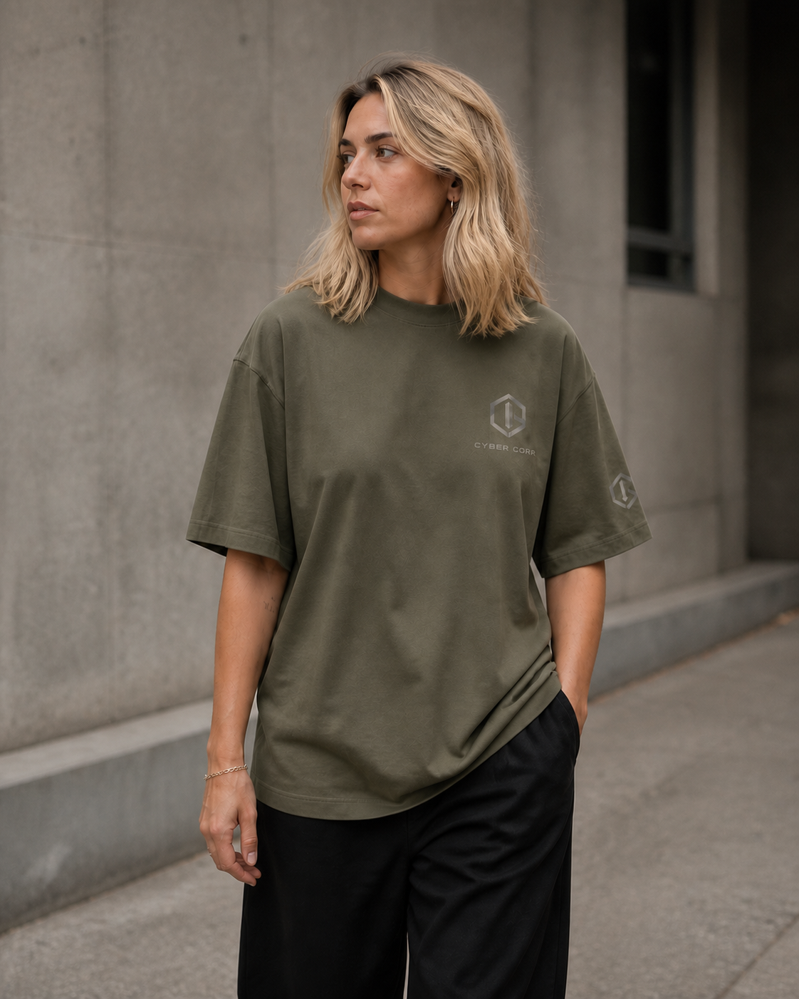 T-shirt Silent District Olive